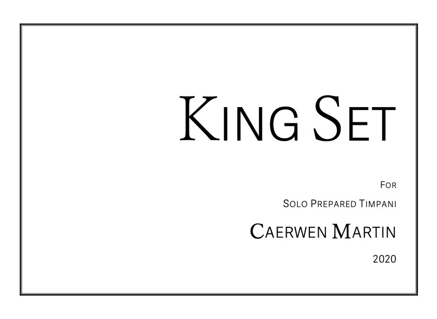 KING SET for Prepared Timpani