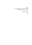 Sheoak For Viola, Sheoak Branches, Snare and Crotales A guided improvisation for two players