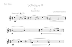 Soliloquy II & III for Oboe