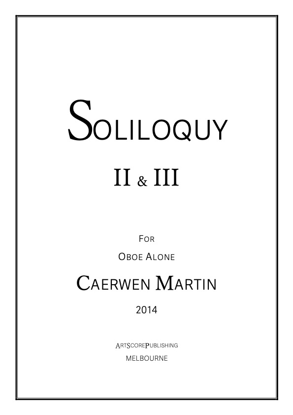 Soliloquy II & III for Oboe