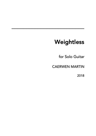 Weightless for acoustic guitar