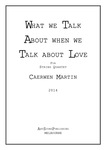 What we talk about when we talk about love