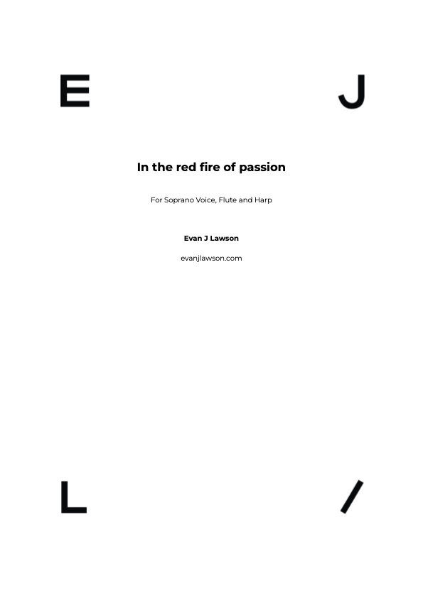 In the Red Fire of Passion