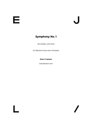 Symphony No. 1 My Garden with Alice Evan J Lawson