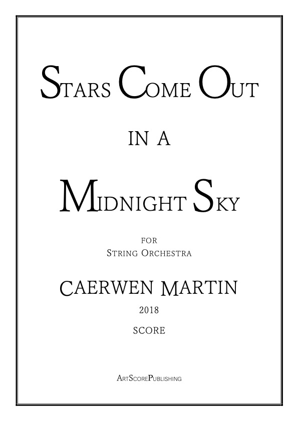 Stars come out in a midnight sky